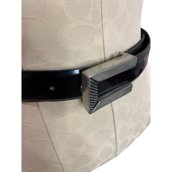 Size 28 Vicenza Black Leather Belt 415 Italian Calfskin Womens Buckle 1179 main image 10
